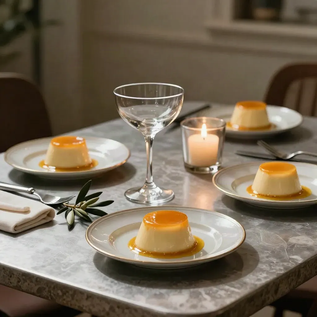 Mesa íntima de cumpleaños con postres, copa vacía, vela apagada y flores discretas.